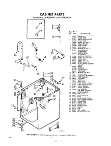 02 - Cabinet parts for Whirlpool Washer CWA2000W1 / from AppliancePartsPros.com