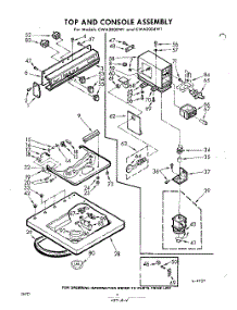 04 - Top And Console parts for Whirlpool Washer CWA2000W1 / from AppliancePartsPros.com