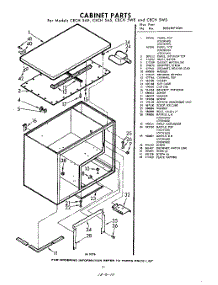10 - Cabinet parts for Whirlpool CECH5AE / from AppliancePartsPros.com