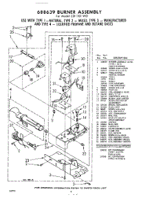 06 - 688639 Burner parts for Whirlpool Dryer CDI1101W0 / from AppliancePartsPros.com