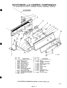 07 - Escutcheon And Control parts for Whirlpool CCS50AE / from AppliancePartsPros.com