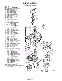 03 - Drive System parts for Whirlpool Washer CWA2000W2 / from AppliancePartsPros.com