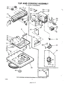 04 - Top And Console parts for Whirlpool Washer CWA2000W2 / from AppliancePartsPros.com