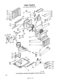02 - Section parts for Whirlpool Air Conditioner AXM07521 / from AppliancePartsPros.com