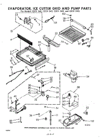 04 - Evaporator, Ice Cutter Grid And Pump parts for Whirlpool CECH5AS / from AppliancePartsPros.com