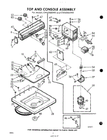 04 - Top And Console parts for Whirlpool Washer CWA2004W0 / from AppliancePartsPros.com