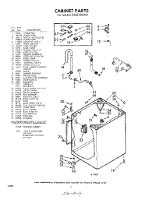 02 - Cabinet parts for Whirlpool Washer CXA1300W0 / from AppliancePartsPros.com