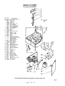 03 - Drive parts for Whirlpool Washer CXA1300W0 / from AppliancePartsPros.com