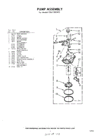 05 - Pump parts for Whirlpool Washer CXA1300W0 / from AppliancePartsPros.com
