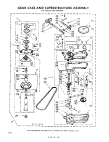 06 - Gear Case And Superstructure parts for Whirlpool Washer CXA1300W0 / from AppliancePartsPros.com