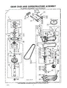 06 - Gear Case And Super Structure parts for Whirlpool Washer CWA2004W1 / from AppliancePartsPros.com