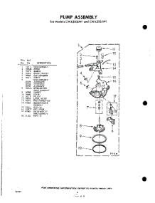 08 - Pump parts for Whirlpool Washer CWA2004W1 / from AppliancePartsPros.com