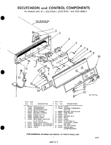 07 - Escutcheon And Control parts for Whirlpool CCS51AE1 / from AppliancePartsPros.com