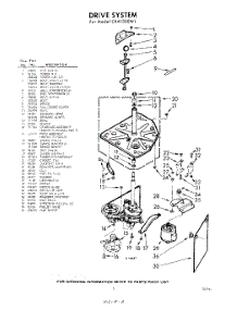 03 - Drive parts for Whirlpool Washer CXA1300W1 / from AppliancePartsPros.com