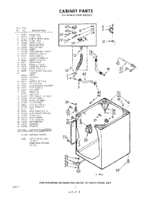 02 - Cabinet parts for Whirlpool Washer CXA1300W2 / from AppliancePartsPros.com