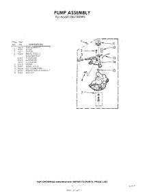 05 - Pump parts for Whirlpool Washer CXA1300W2 / from AppliancePartsPros.com