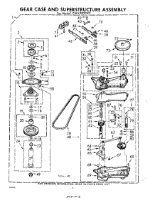 06 - Gear Case And Superstructure parts for Whirlpool Washer CWA2004W2 / from AppliancePartsPros.com
