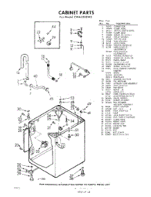 02 - Cabinet parts for Whirlpool Washer CWA2500W0 / from AppliancePartsPros.com