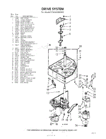 03 - Drive parts for Whirlpool Washer CWA2500W0 / from AppliancePartsPros.com