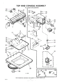 04 - Top And Console parts for Whirlpool Washer CWA2500W0 / from AppliancePartsPros.com
