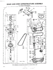 06 - Gear Case And Superstructure parts for Whirlpool Washer CWA2500W0 / from AppliancePartsPros.com