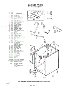 02 - Cabinet parts for Whirlpool Washer CXA1300W3 / from AppliancePartsPros.com