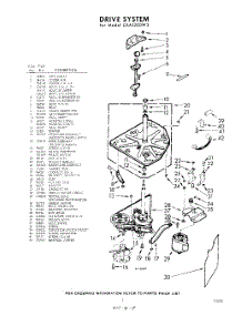 03 - Drive parts for Whirlpool Washer CXA1300W3 / from AppliancePartsPros.com