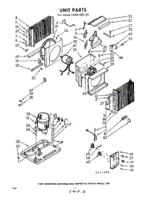 02 - Section parts for Whirlpool Air Conditioner AXM08023 / from AppliancePartsPros.com