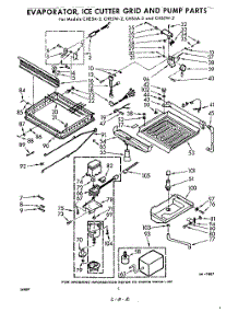 02 - Evaporator, Ice Cutter Grid, And Pump parts for Whirlpool CHS5A2 / from AppliancePartsPros.com