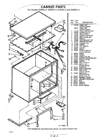 08 - Cabinet parts for Whirlpool CHS5A2 / from AppliancePartsPros.com