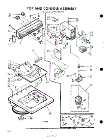04 - Top And Console parts for Whirlpool Washer CWA2500W1 / from AppliancePartsPros.com