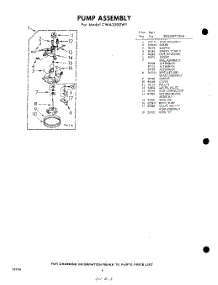 08 - Pump parts for Whirlpool Washer CWA2500W1 / from AppliancePartsPros.com