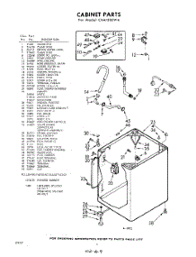02 - Cabinet parts for Whirlpool Washer CXA1300W4 / from AppliancePartsPros.com