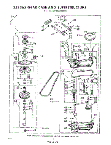 06 - 358365 Gear Case And Superstructure parts for Whirlpool Washer CXA1300W4 / from AppliancePartsPros.com