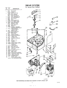 03 - Drive parts for Whirlpool Washer CXA1300W5 / from AppliancePartsPros.com