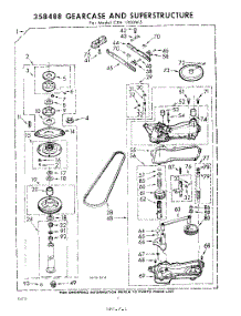 06 - 358488 Gear Case And Superstructure parts for Whirlpool Washer CXA1300W5 / from AppliancePartsPros.com