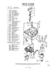 03 - Drive parts for Whirlpool Washer CWA2500W2 / from AppliancePartsPros.com