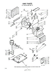 02 - Section parts for Whirlpool Air Conditioner AXM08121 / from AppliancePartsPros.com