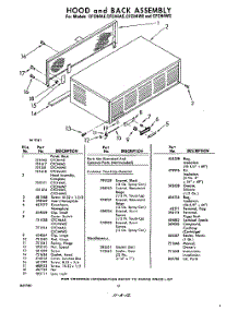 12 - Hood And Back, Lit / Optional parts for Whirlpool CFCH4AS / from AppliancePartsPros.com