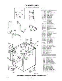 02 - Cabinet parts for Whirlpool Washer CWA3500W0 / from AppliancePartsPros.com