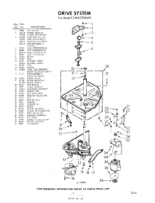 03 - Drive parts for Whirlpool Washer CWA3500W0 / from AppliancePartsPros.com