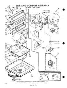04 - Top And Console parts for Whirlpool Washer CWA3500W0 / from AppliancePartsPros.com