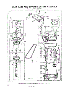 06 - Gear Case And Superstructure parts for Whirlpool Washer CWA3500W0 / from AppliancePartsPros.com