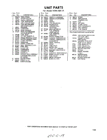 03 - Section parts for Whirlpool Air Conditioner AXM08221 / from AppliancePartsPros.com