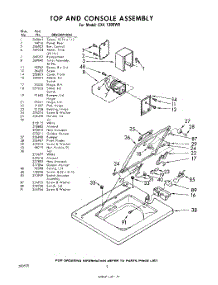 02 - Top And Console parts for Whirlpool Washer CXA1300W8 / from AppliancePartsPros.com