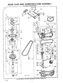 06 - Gear Case And Superstructure parts for Whirlpool Washer CWA3500W1 / from AppliancePartsPros.com