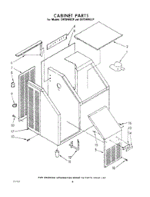 08 - Cabinet parts for Whirlpool CHTS4AECP / from AppliancePartsPros.com