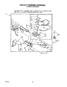 06 - 3387617 Burner Assembly parts for Whirlpool Dryer CS5100XWN0 / from AppliancePartsPros.com