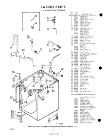02 - Cabinet parts for Whirlpool Washer CWA3500W2 / from AppliancePartsPros.com