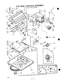 04 - Top And Console parts for Whirlpool Washer CWA3500W2 / from AppliancePartsPros.com